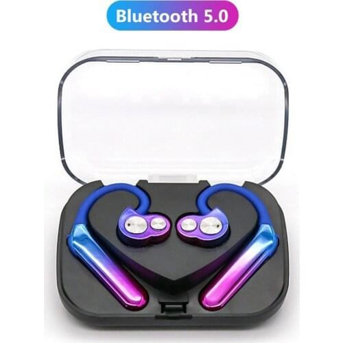 X6 Wireless Bluetooth Headset TWS Bilateral Stereo Hear-mounted 5.0 Sport Waterproof Single Ear Bluetooth Headset