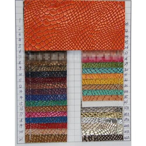 Bronzing Snake Print leather / faux leather Snake Print / Snake Print leather luggage bags