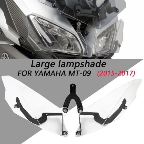 Motorcycle Headlight Cover For YAMAHA MT-09 TRACER 2015 - 2017 MT09 Tracer Transparent Headlight Guard Headlight Protector