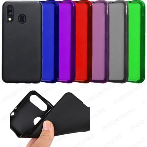 Funda para SAMSUNG GALAXY A20e Gel TPU Silicona mate Colores