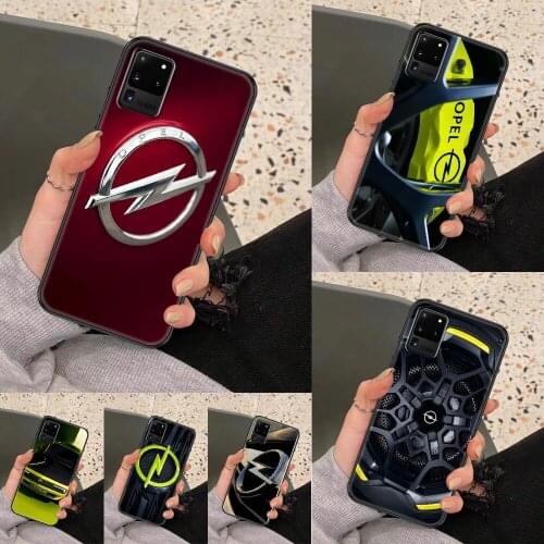 Opel Astra Car Logo Phone case For Samsung Galaxy Note 4 8 9 10 20 S8 S9 S10 S10E S20 Plus UITRA Ultra black pretty cover art