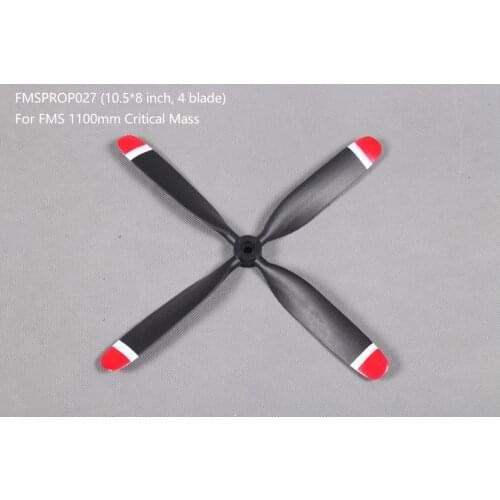 FMS ROCHOBBY Critical Mass Propeller 10.5x8 inch 4 blade FMSPROP027 RC Airplane Aircraft Model Plane Avion Spare Parts