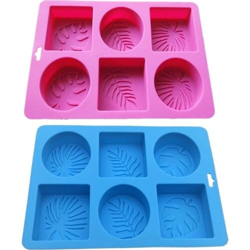 Palm Tree Leaf Soap Mold, 6 Cavity Coconut Tree Leaves Silicone Handmade DIY Cra