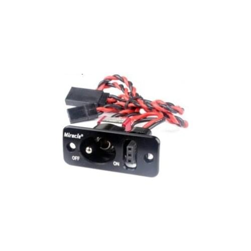 Square Aluminum Alloy Single Switch-Black