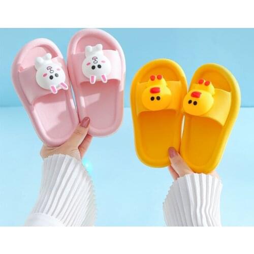 Summer Cute Beach Shoes for Boys Girls Waterproof Antiskid Bathroom Kids Slippers Soft Baby Shoe Childrens Slippers