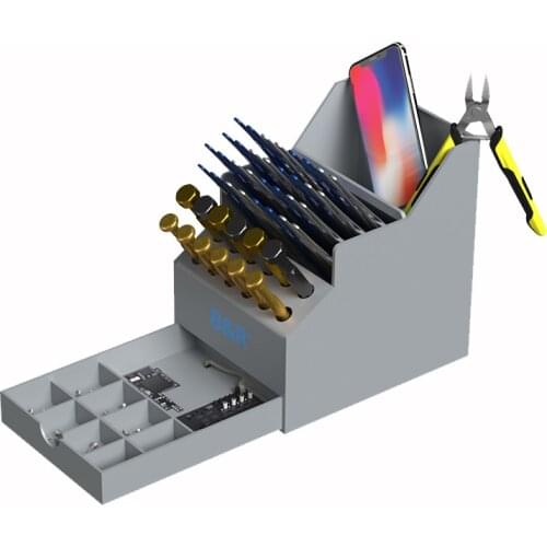 Multifunction Repairing Parts Tools PVC Storage Box for Smartphone IC Screwdriver Tweezers Accessories Collector Tool Rack