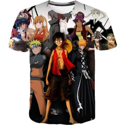 Mens short-sleeved T-shirt round neck cartoon king T-shirt summer new style 2021 casual trend