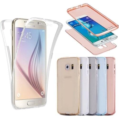 360 degree Clear Soft Cover Cases For Samsung A750 A6 Plus A8 A9 2018 Galaxy A01 A91 A81 TPU Case Huawei P20 Lite P30 Pro