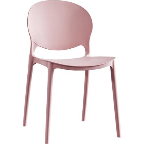 Plastic chair simple dining chair net red leisure creative adult back chair thickened solid dining table and chair