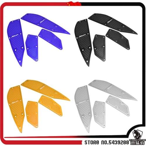Motorcycle Accessoris XMAX CNC footrest footpads Aluminum alloy mats plate pedals For Yamaha 2017 xmax 2018 XMAX X-MAX 250 300