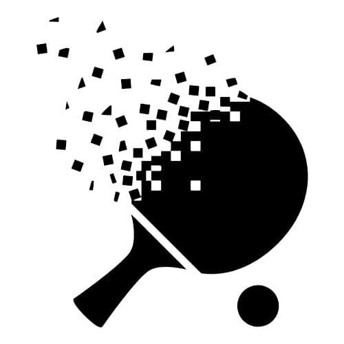 Lifelike Table Tennis Extreme Movement KK Waterproof Bumper Boot Motorcycle Car Sticker and Decals PVC 15cm X 13cm