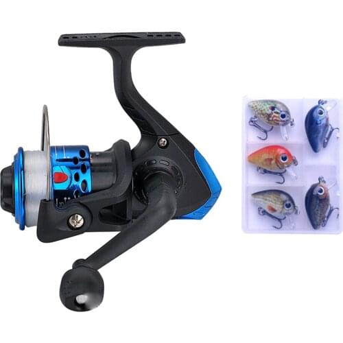 Fishing Reel Lure Set Artificial Fish Bite Kit Spinning Fisher Spool Outdoor Fishing Tool Kit 2021new