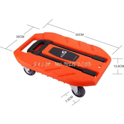 Folding Portable Flatbed Trucks, Handling Trailers, Hand-pushing Four-wheeled Trolley Carts, Shopping Carts, Luggage Carts, Hous
