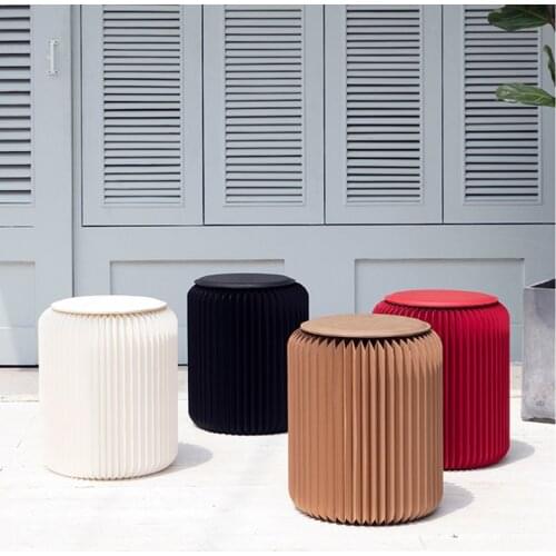 Dining Stool Home Living Room Small Apartment Fashion Creative Design Space-saving Folding Furniture 50cm High Stool