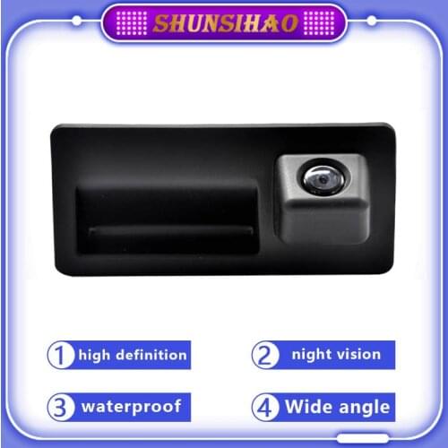 Ouchuangbo For A4 A6 S3 A5 S5 Q3 Q5 HD Car Trunk Handle Rear View Camera Waterproof Night Vision