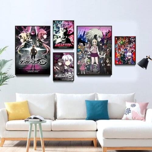 Japan Anime Danganronpa: Trigger Happy Canvas Poster Classic Home Decor Retro Poster Wall Art Room Decoration