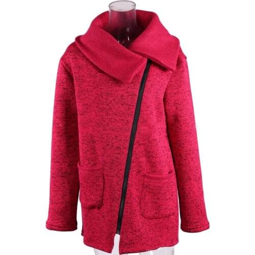 Autumn Winter Irregular Women Knitting Sweater Zipper Pockets Slim Turn Down Collar Female Wool Cardigans Oversized 5XL Lady Top