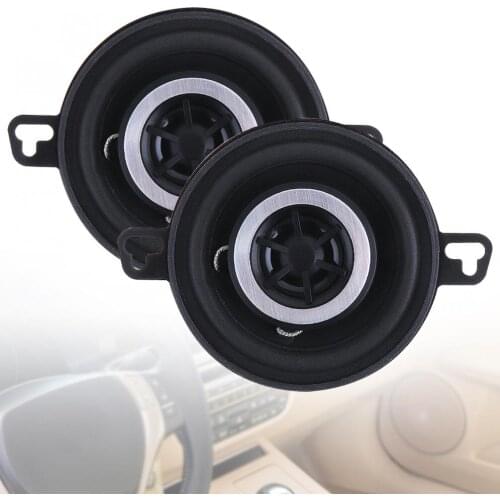 1 Pair Durable 3.5 Inch 12V 200W Universal Car Horn with Coaxial Type and Full Frequency for Most Cars