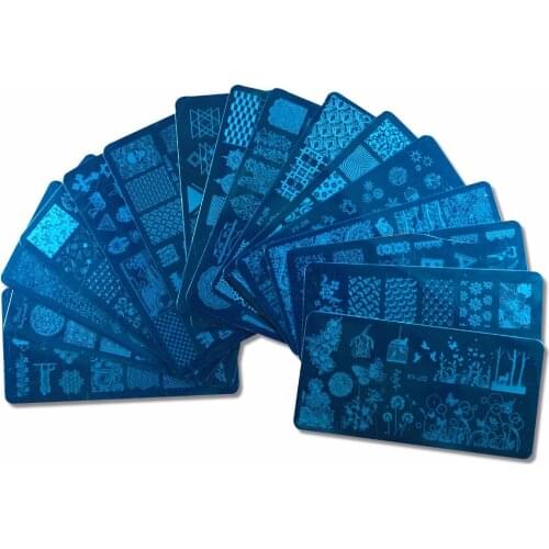 1PCS Stainless Steel DIY Polish Stamping Nail Stamp Templates Nail Art Plates Nails Tools #1040