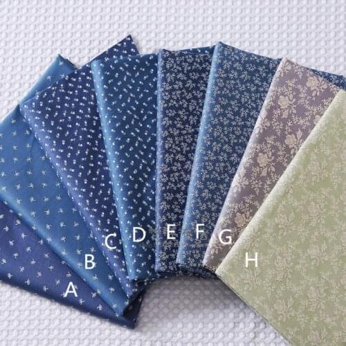 160CMx50CM Retro floral diy cotton fabric baby cloth doll dress patchwork fabric craft material scrapbook quilting sewing tissue
