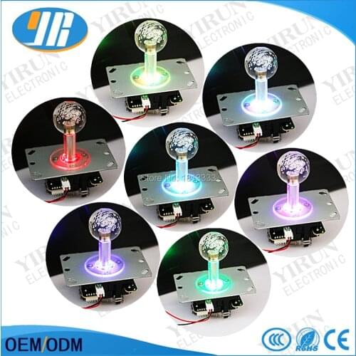10PCS 5V Arcade joystick Fishing Game Joystick illuminated LED Joystick Copy SANWA Rocker