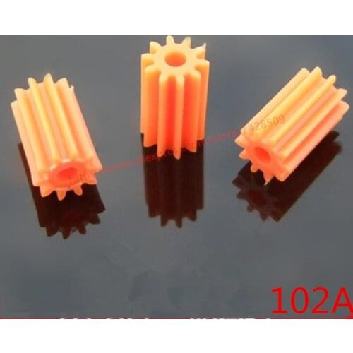 Free ship 10 pcs/lot different type plastic shaft gear motor gear Single gear for diy car model