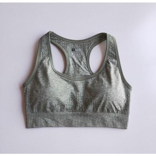 New Colors Vital Seamless Yoga Bra Women Fitness Cropped Top Padded Push Up Sports Bra Gym Bra Workout Racerback Sports Wear