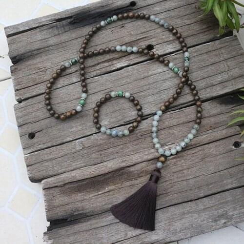 8mm Natural Stone Bead,Labradorite,Bronzite,Ruby Zoisite,JapaMala Sets,Spiritual Jewelry,Meditation,Inspirational,108 Mala Beads