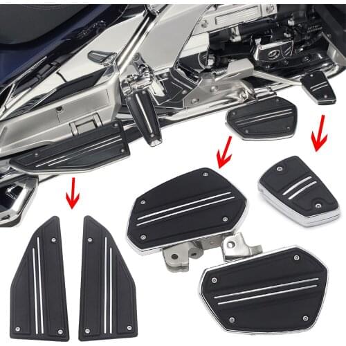 Twin Rail Floorboards Brake Pedal Cover Double Track Floor For Honda Gold Wing GL 1800 F6B GL1800 2018 2019 2020 2021 Motorcycle