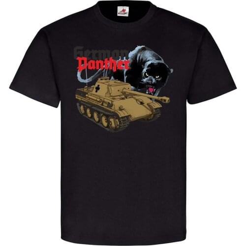 WWII Deutschland Wehrmacht Panzer German Panther Tank T-Shirt. Summer Cotton Short Sleeve O-Neck Mens T Shirt New S-3XL