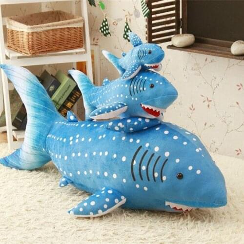 BOLAFYNIA Underwater world simulation big white shark children plush toy kids stuffed toys