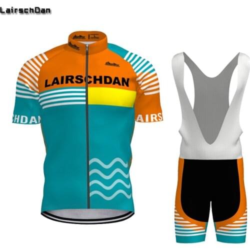 LairschDan pro team Cycling Jersey 9D Bib Set MTB Uniform Bike Clothing Quick Dry Bicycle Wear Clothes Men Short Maillot Culotte