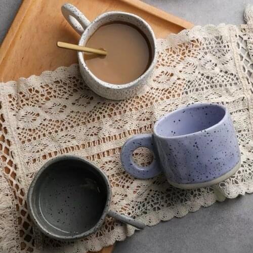Кружка أكواب Ceramic Cup Home Creative Ring Handle Breakfast High-value Water Coffee Mug اكواب قهوه кружка для чая большая