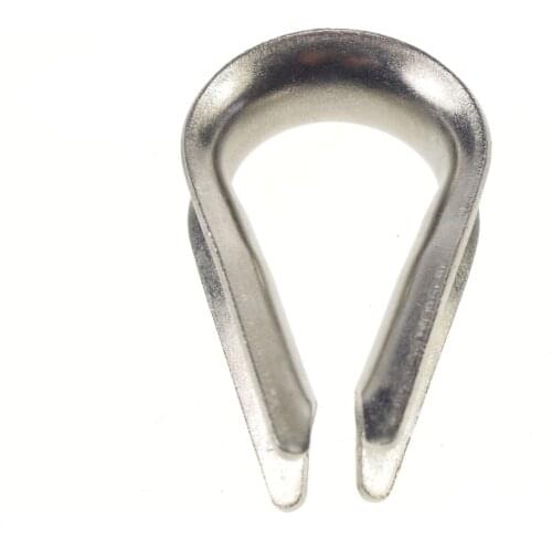 M4 For 4mm Thich Wire Stainless Steel 304 Wire Rope Cable Thimble Galvanized Rope Cable