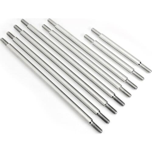 New TRX4 Complete Stainless Steel Links 8 Pcs Set For RC Car Wheelbase Defender Tactical L98