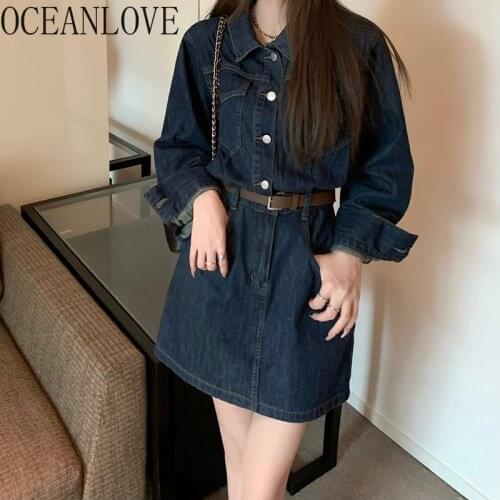 Модные джинсовые платья Oceanlove China At AliExpress