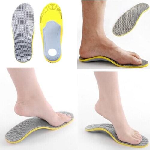 Men Orthopedic Insoles 3D Flatfoot Flat Foot s Orthotic Arch Support Insoles High Arch Shoe Pad Insole