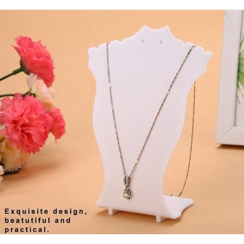 Necklace Pendant Chain Jewelry Bust Display Stands Hanger Earrings Holder Rack Pendant Storage Holders