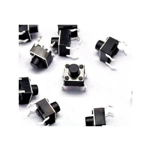 Tact Switch 6*6*7 touch of a button touch micro switch button pin type 4-pin 6X6 Hot wholesale free shipping