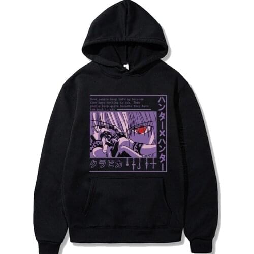 Hisoka Mens Clothing Kurapika Hoodies Killua And Gon Kawaii Hoodie Sweatshirt Loose Japanese Crewneck Streetwear