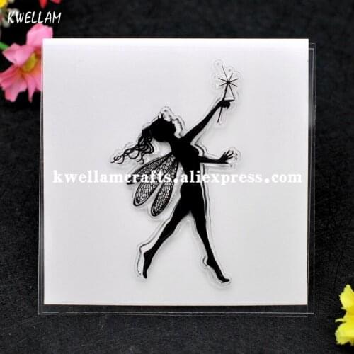 Magic Stick Angel Scrapbook DIY photo cards account rubber stamp clear stamp transparent stamp 10x10cm KW7060903