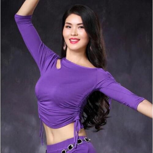 Good Quality belly dance costume bellydance pratice clothing 4colors belly dance top M, L, XL 1021