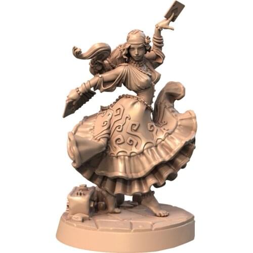 1/24 75mm Resin Model Girl Figure Unpainted No Color RW-079