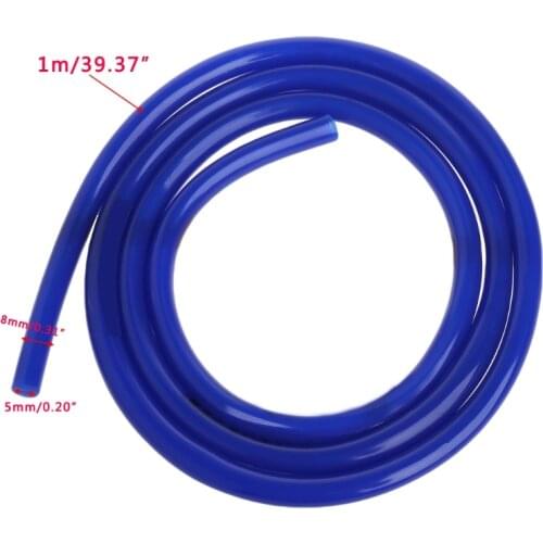 1m Motorcycle Bike Fuel Gas Oil Delivery Tube Hose Petrol Pipe 5mm I/D 8mm O/D U90C