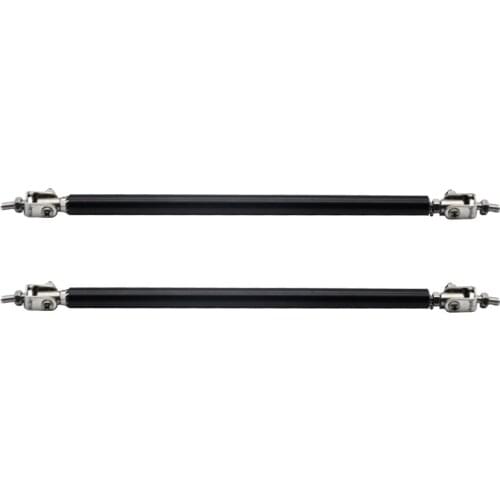 2X Adjustable Front Bumper Lip Splitter Strut Tie Bar Support Rod