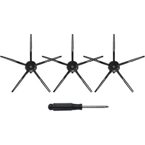 4PCS Side Brush Spare Kits with 5 Arms Cleaning Brushes for Xiaomi Roborock S50 S55 T6 S6 & S5 Max