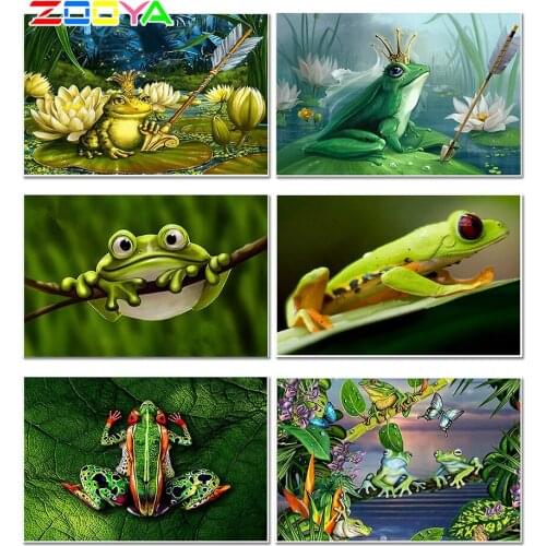 5D Diamond Painting Frog Prince New Arrivals Diy Crystal Animal Diamond Embroidery Frog Diamond Mosaic Painting Home Decor Er061
