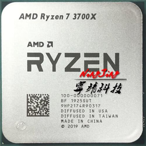 AMD Ryzen 7 3700X R7 3700X 3.6 GHz Eight-Core Sixteen-Thread CPU Processor 65W 7NM L3=32M 100-000000071 Socket AM4
