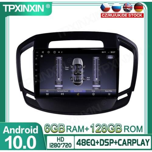 For Opel Insignia 2014-2017 128G Android 10 Car Multimedia Player GPS Navigation Head Unit Auto Radio Audio Stereo Tape Recorder