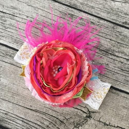 Free Shipping Flower Girl Headband Kids Hair Accessories Photo Prop